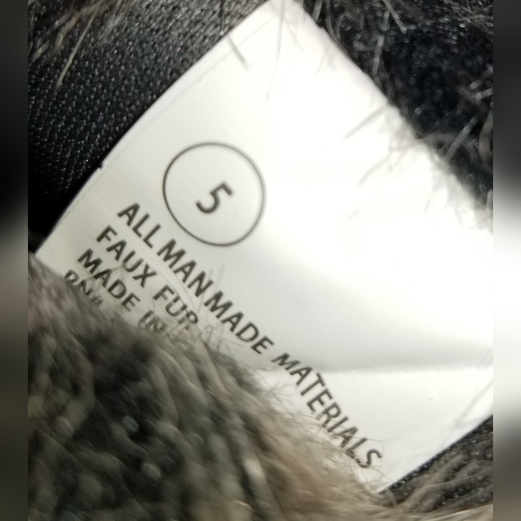 Women's Justice Winter Snow Boots 5M Faux Furr Cuffed & Lace Up - Picture 6 of 9